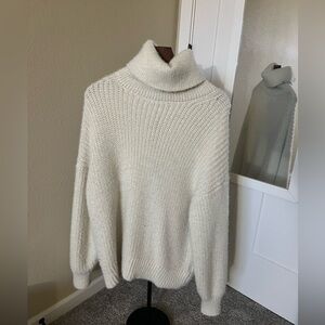 H&M Cream Cowl Neck Sweater
